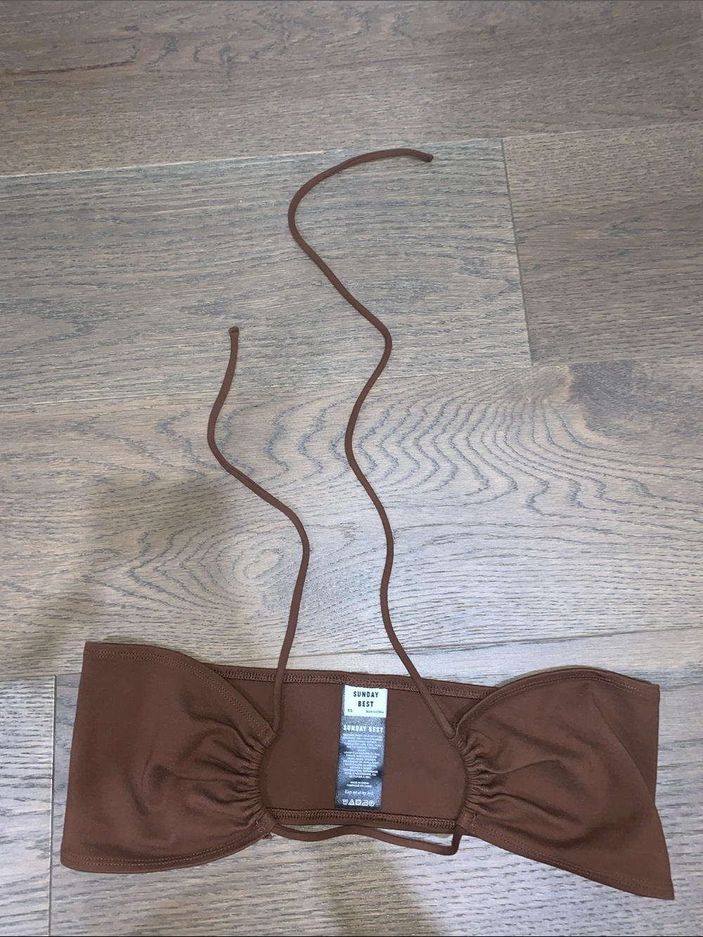 Brown halter top